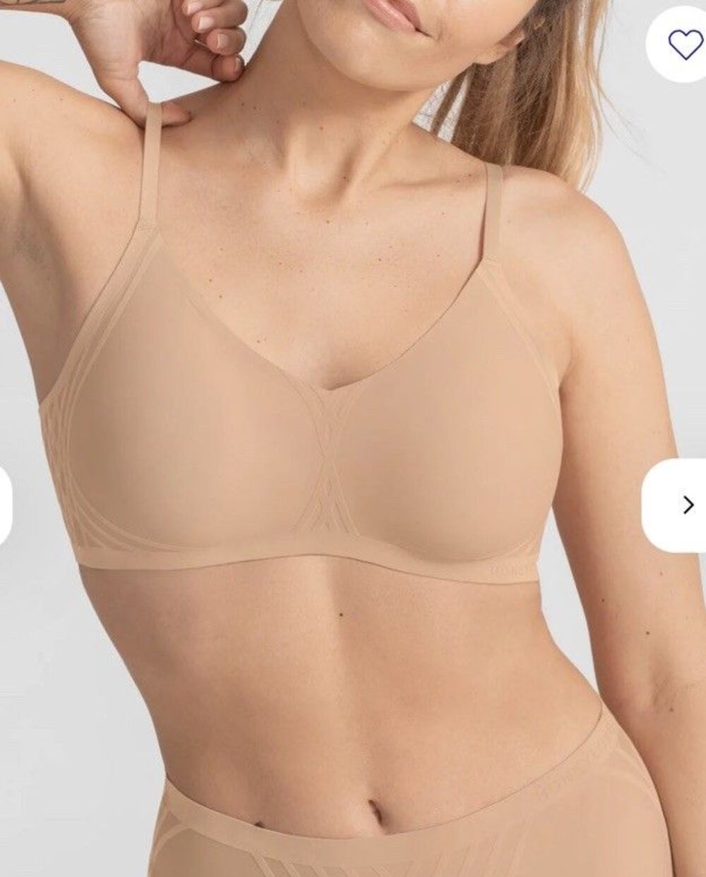 Honeylove Silhouette Bra Women’s Size 1X XL Wireless Sand Nude